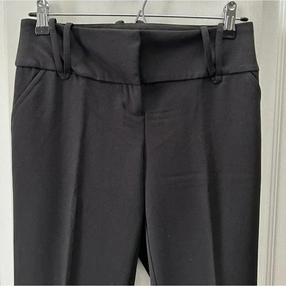 Ricki’s Black Trousers Flare Leg Relaxed Fit Dress Pants Mid  Rise Size 2 - Picture 5 of 16